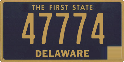 DE license plate 47774