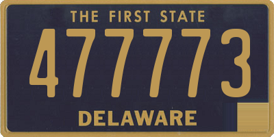 DE license plate 477773