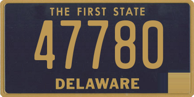 DE license plate 47780