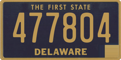 DE license plate 477804