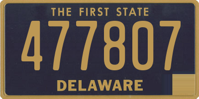 DE license plate 477807