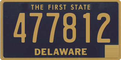 DE license plate 477812
