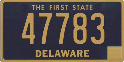 DE license plate 47783