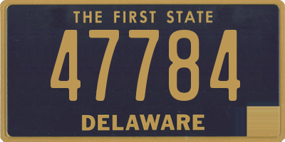 DE license plate 47784