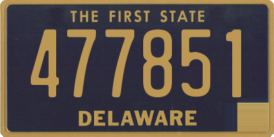DE license plate 477851