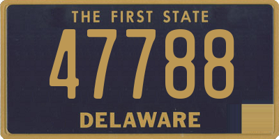 DE license plate 47788
