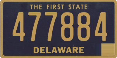 DE license plate 477884