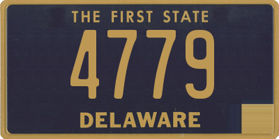 DE license plate 4779