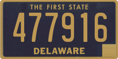 DE license plate 477916