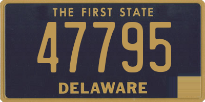 DE license plate 47795