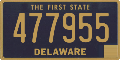 DE license plate 477955