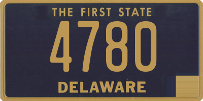 DE license plate 4780