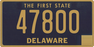 DE license plate 47800