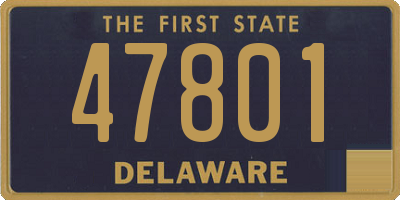 DE license plate 47801