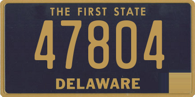 DE license plate 47804