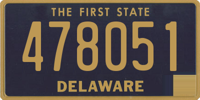 DE license plate 478051