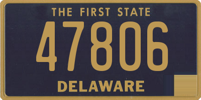 DE license plate 47806