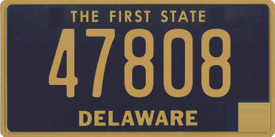 DE license plate 47808