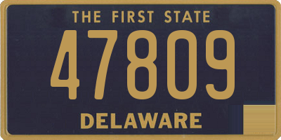 DE license plate 47809