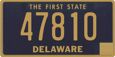 DE license plate 47810