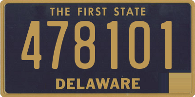 DE license plate 478101