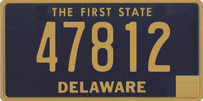 DE license plate 47812