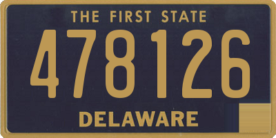 DE license plate 478126