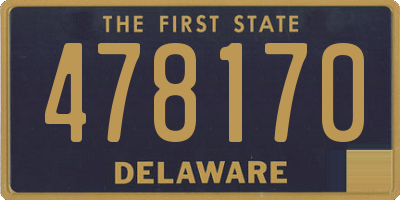 DE license plate 478170