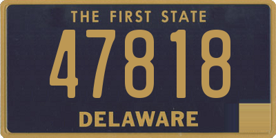 DE license plate 47818