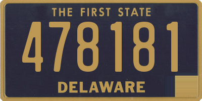 DE license plate 478181