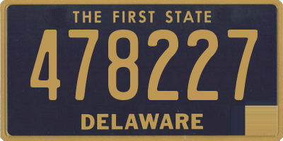 DE license plate 478227