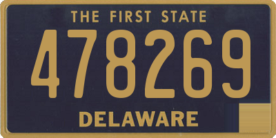 DE license plate 478269