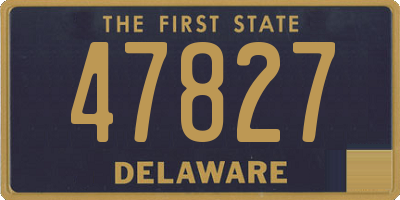 DE license plate 47827