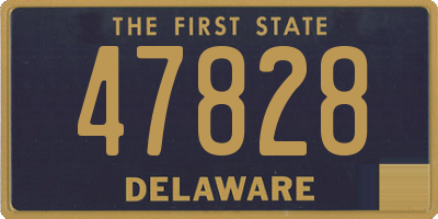 DE license plate 47828