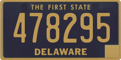 DE license plate 478295
