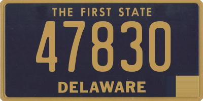 DE license plate 47830