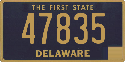 DE license plate 47835