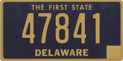 DE license plate 47841