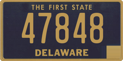 DE license plate 47848