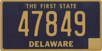 DE license plate 47849