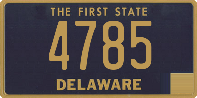 DE license plate 4785