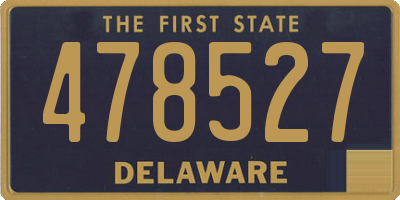 DE license plate 478527