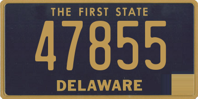 DE license plate 47855