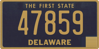 DE license plate 47859