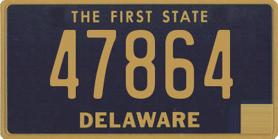 DE license plate 47864