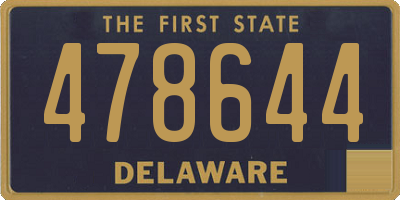 DE license plate 478644