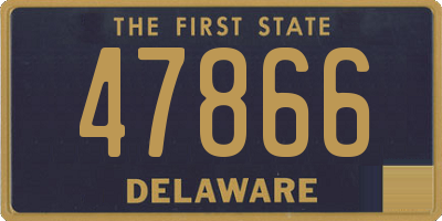 DE license plate 47866