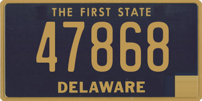 DE license plate 47868