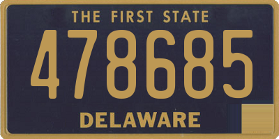 DE license plate 478685