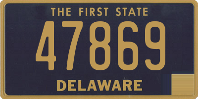 DE license plate 47869